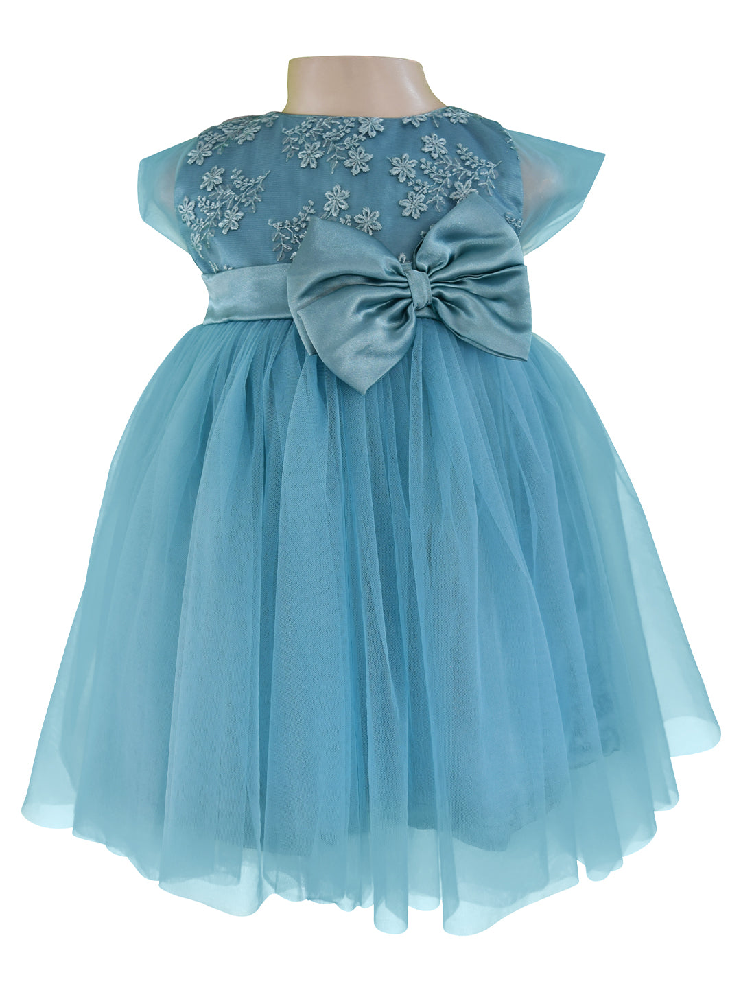 Girls Party Dress_Faye Agean Teal Hi-lo Dress