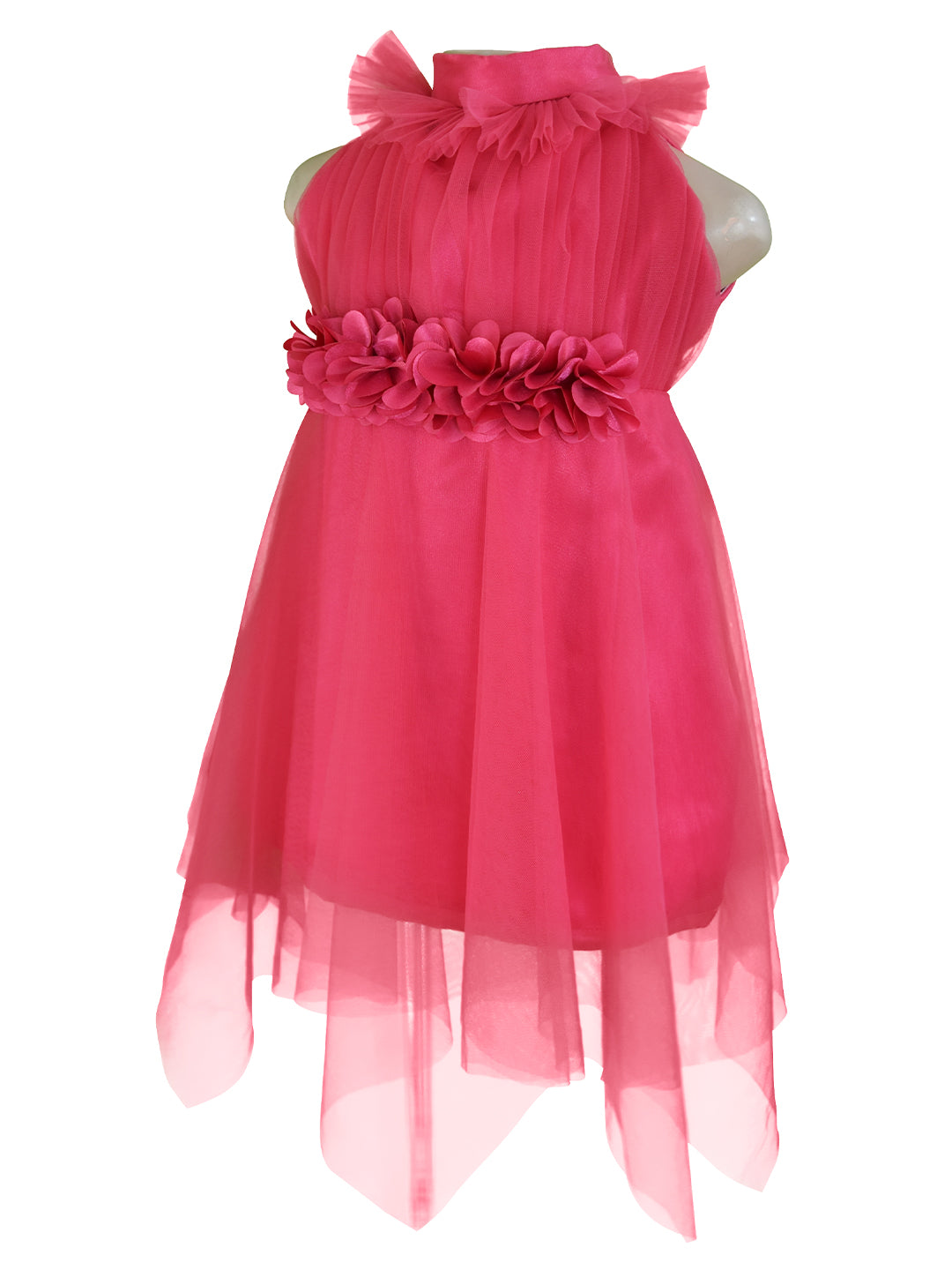 Faye Berry Ruffled Neck Dress