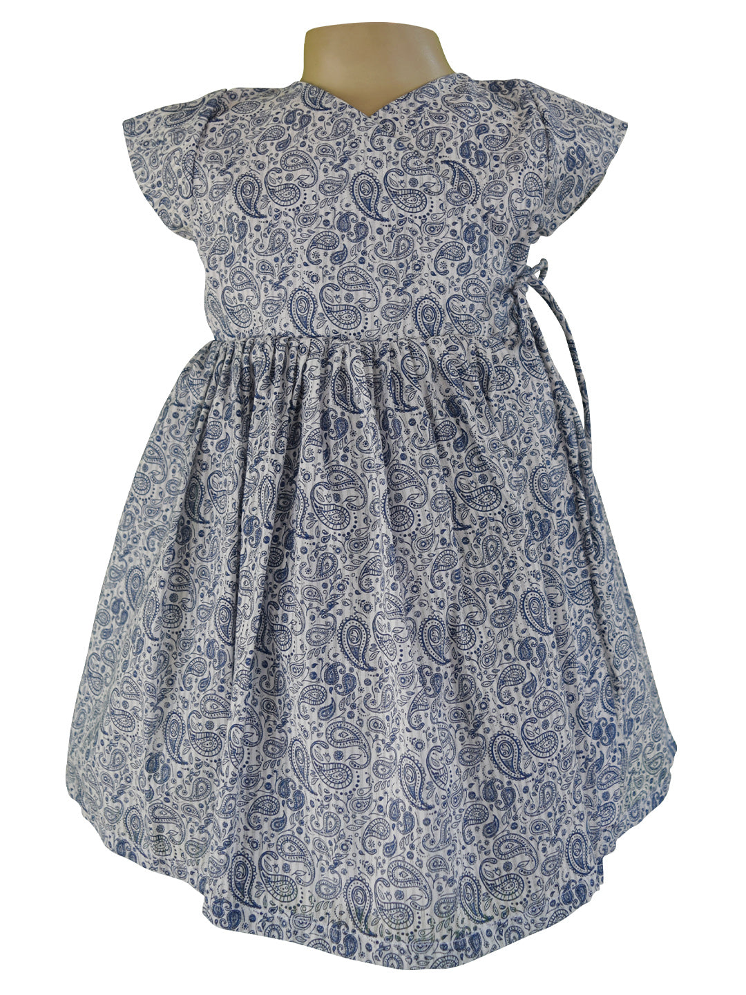 Baby girl Dress_Faye Blue Print Wrap Dress