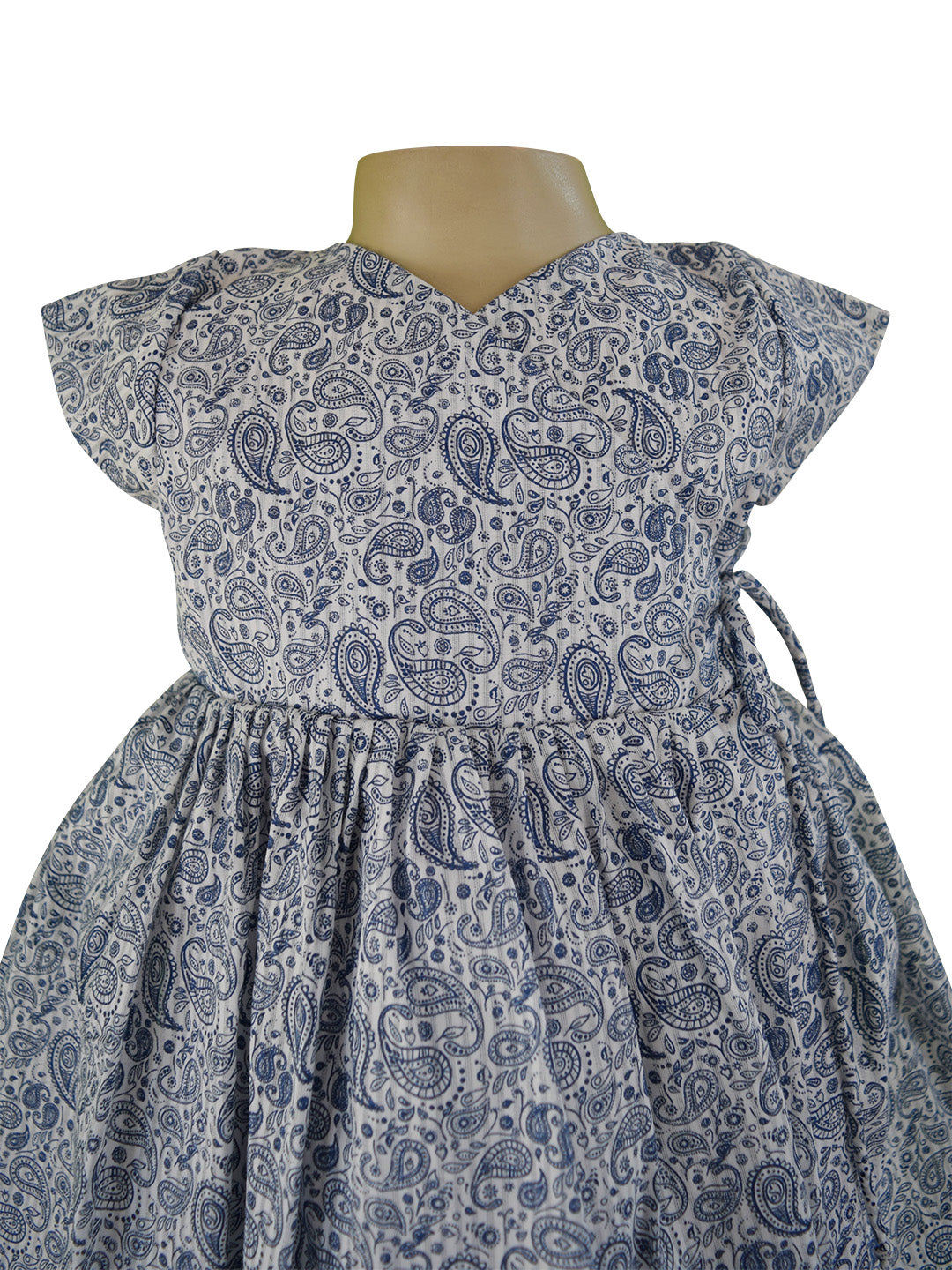 Baby Dress_Faye Blue Print Wrap Dress