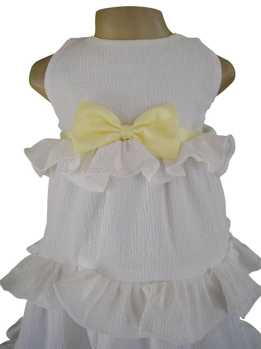 Kids Dress_Ivory Tiered Dress