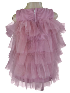 Light Mauve Tiered Dress