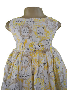 Faye Lion Print Cotton Dress