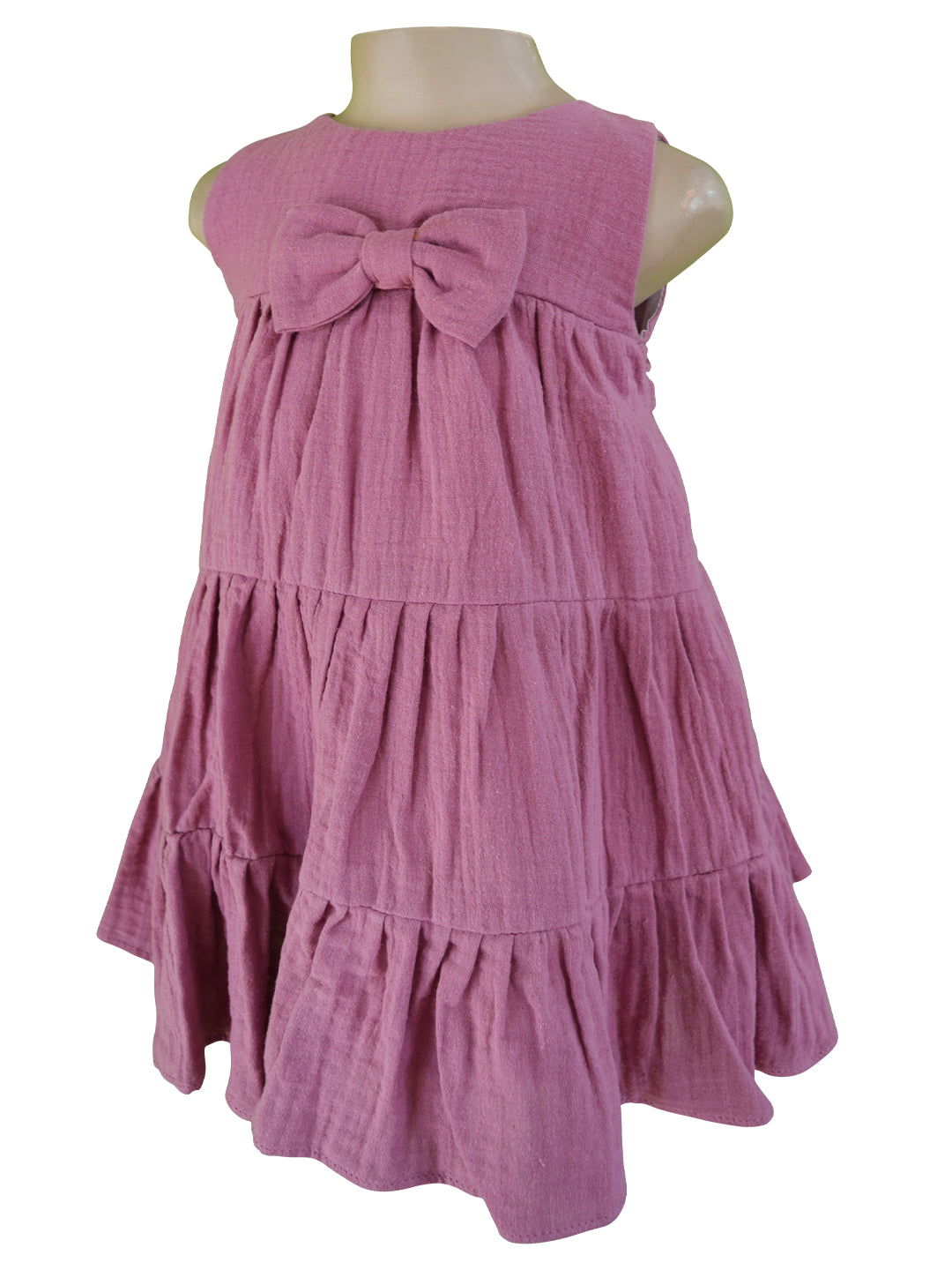 Faye Mauve Tiered Dress for baby girls