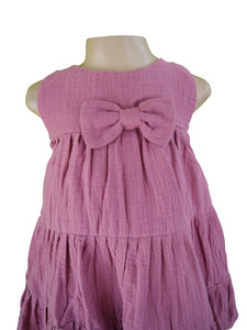 Faye Mauve Tiered Dress