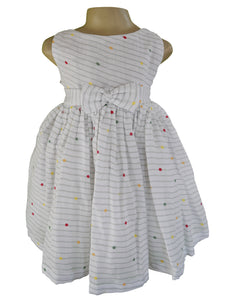 Dress for kids_Faye Multi Polka Cotton Dress