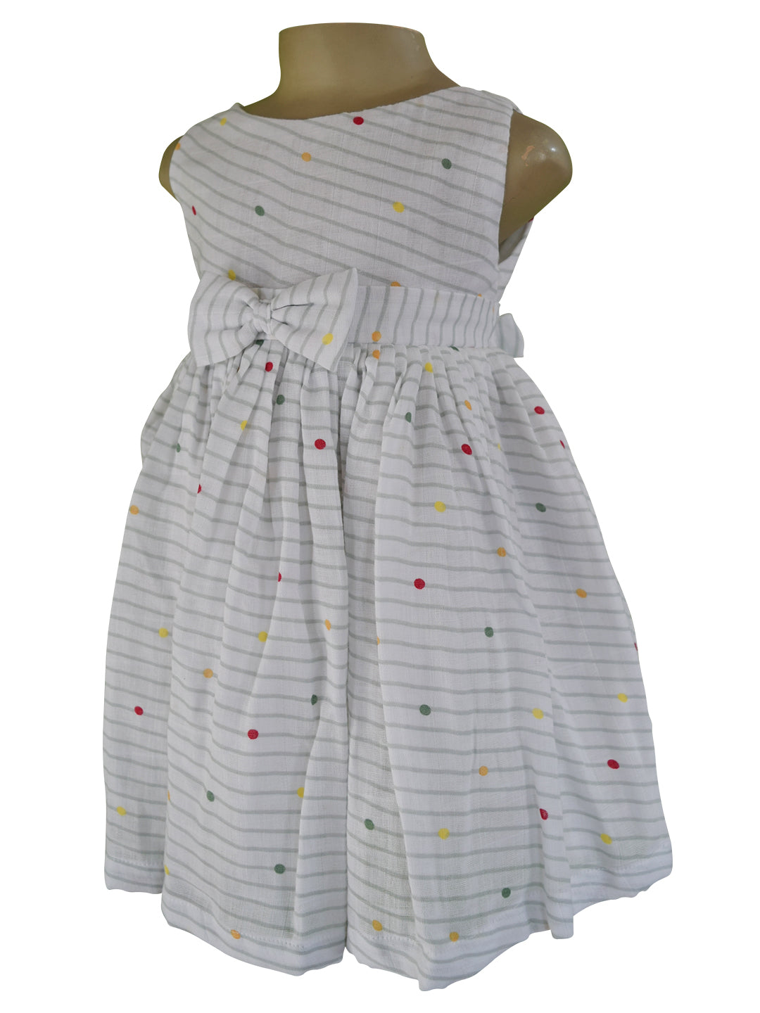 Faye Multi Polka Cotton Dress