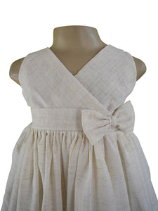 Faye Offwhite Stripe Dress for kids