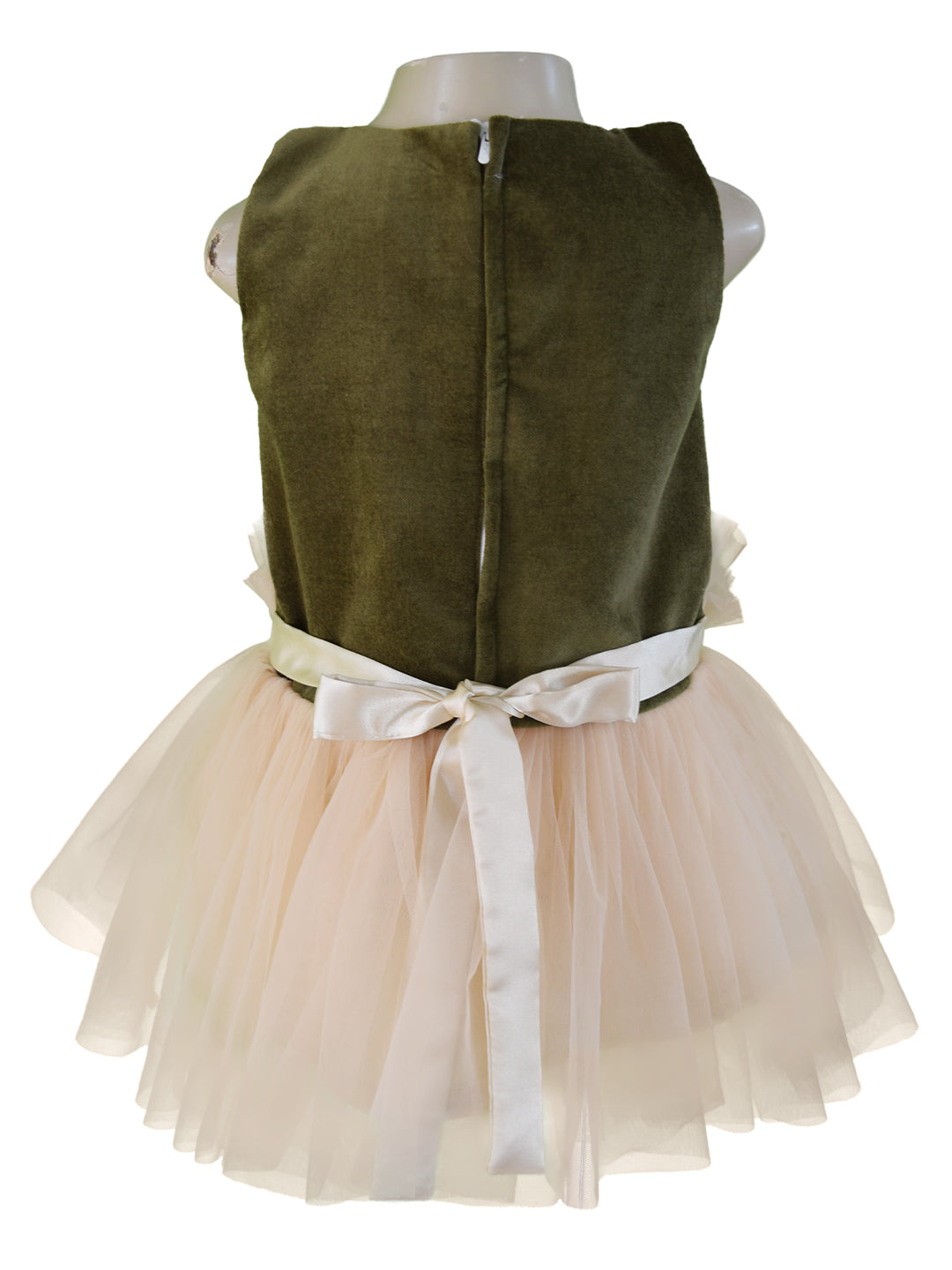 Faye Olive & Champagne Tutu Dress