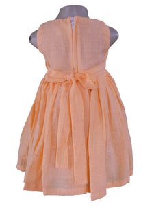 Peach V-Neck Dress